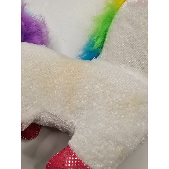 Plush Rainbow Unicorn Pony Stuffed Animal Toy Polyester Fiber 7.5" - Picture 2 of 13